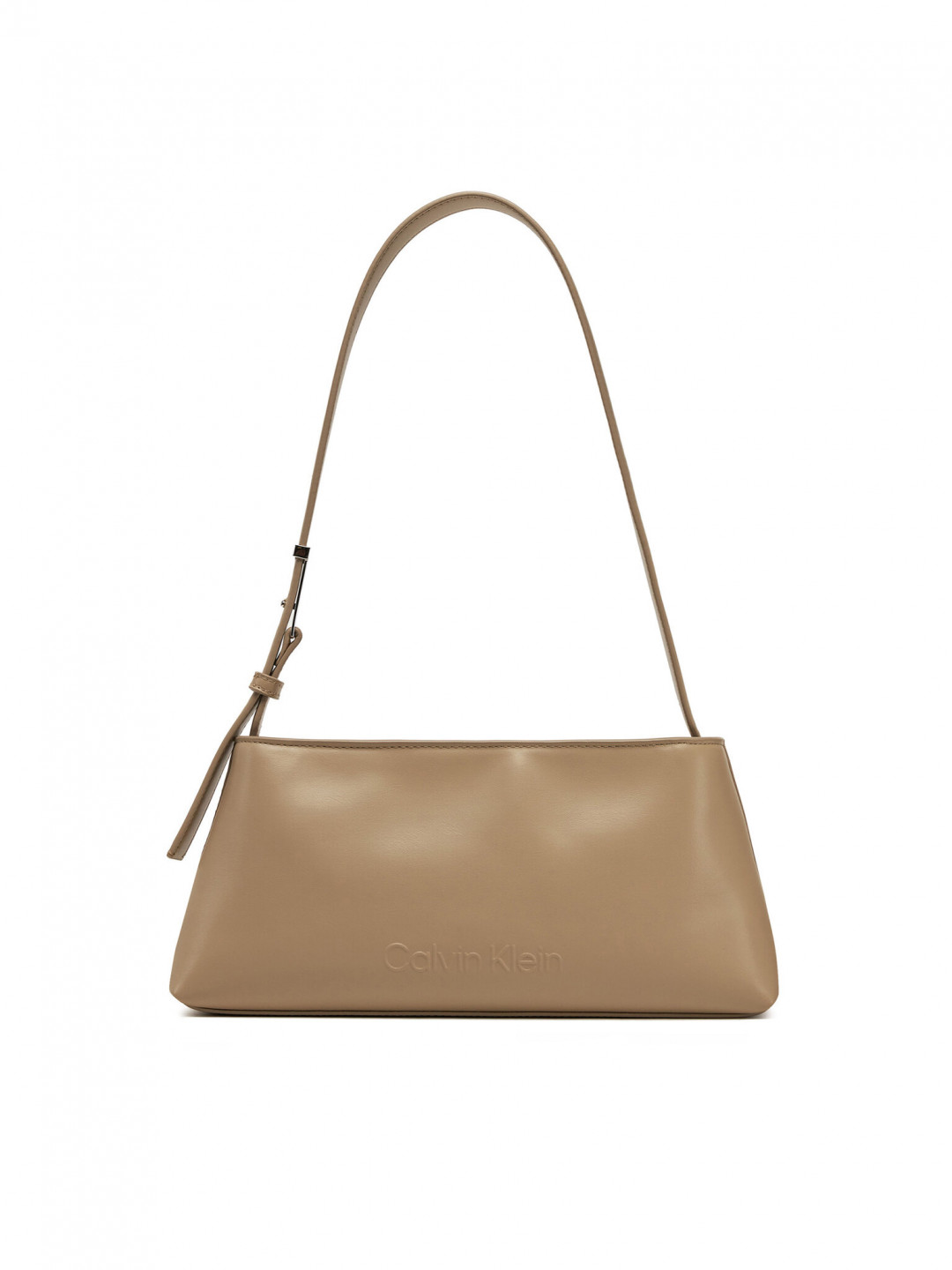 Calvin Klein Kabelka Embossed Logo Shoulder Bag K60K612550 Béžová